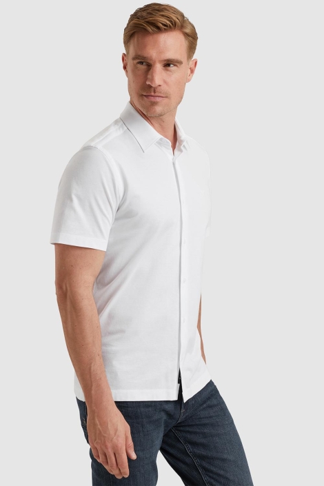 Vanguard witte heren overhemd | Model zijaanzicht