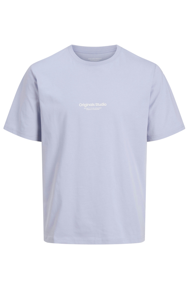 Jack & Jones paarse heren t-shirt | Vooraanzicht