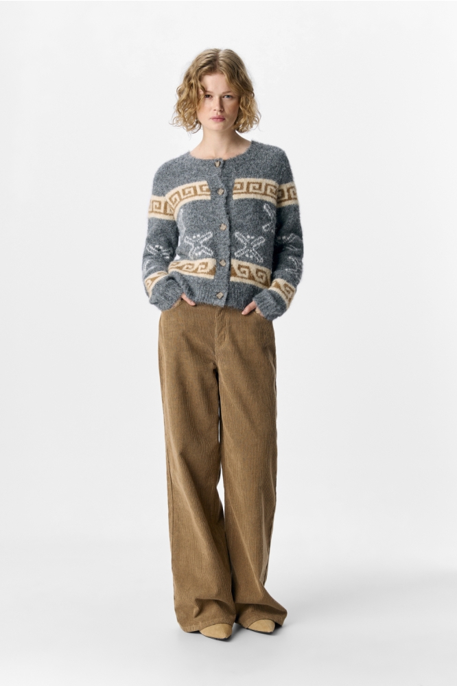 Object grijze dames vest | Model