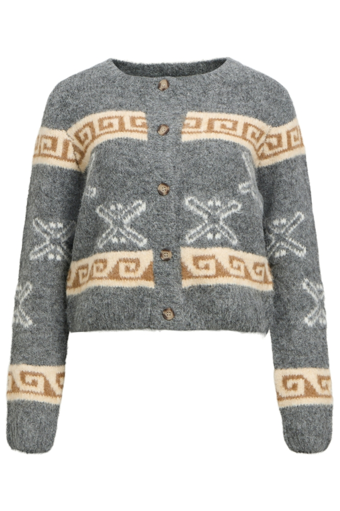 Object grijze dames vest | Vooraanzicht