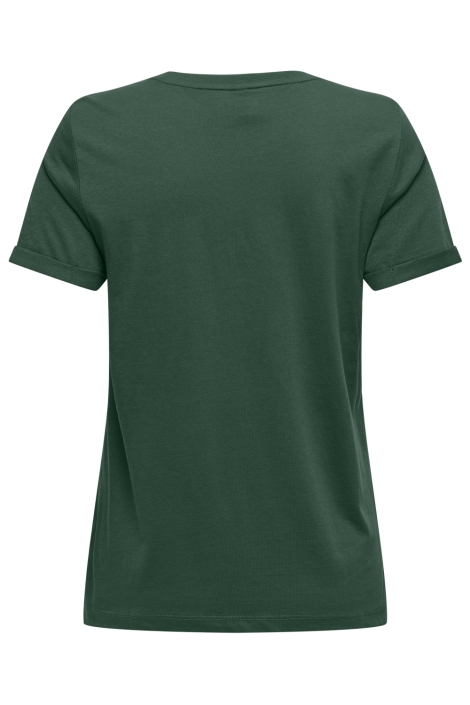 Only groene dames t-shirt | Achteraanzicht