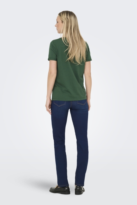 Only groene dames t-shirt | Model
