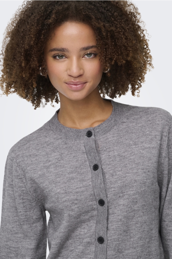 Only grijze dames vest | Close up