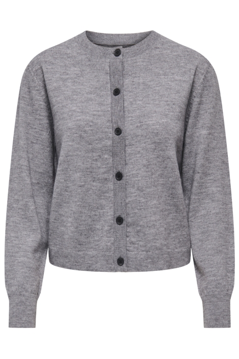 Only grijze dames vest | Vooraanzicht