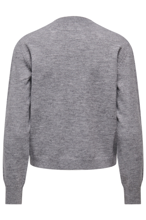 Only grijze dames vest | Achteraanzicht