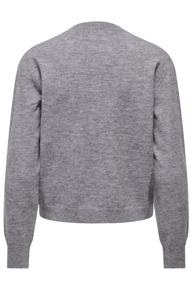 Only grijze dames vest | Achteraanzicht