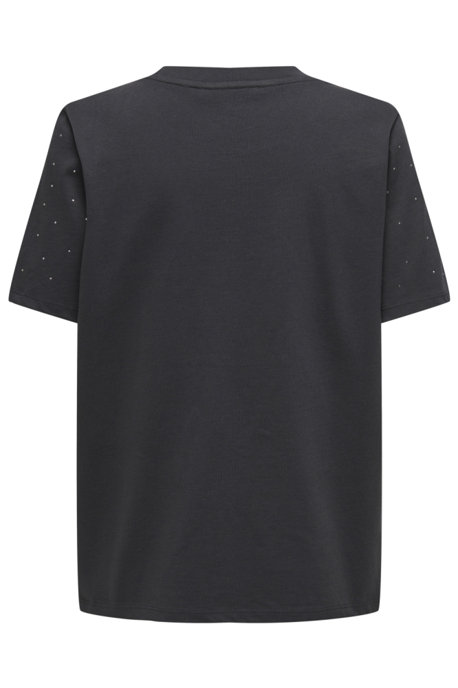 Only grijze dames t-shirt | Achteraanzicht