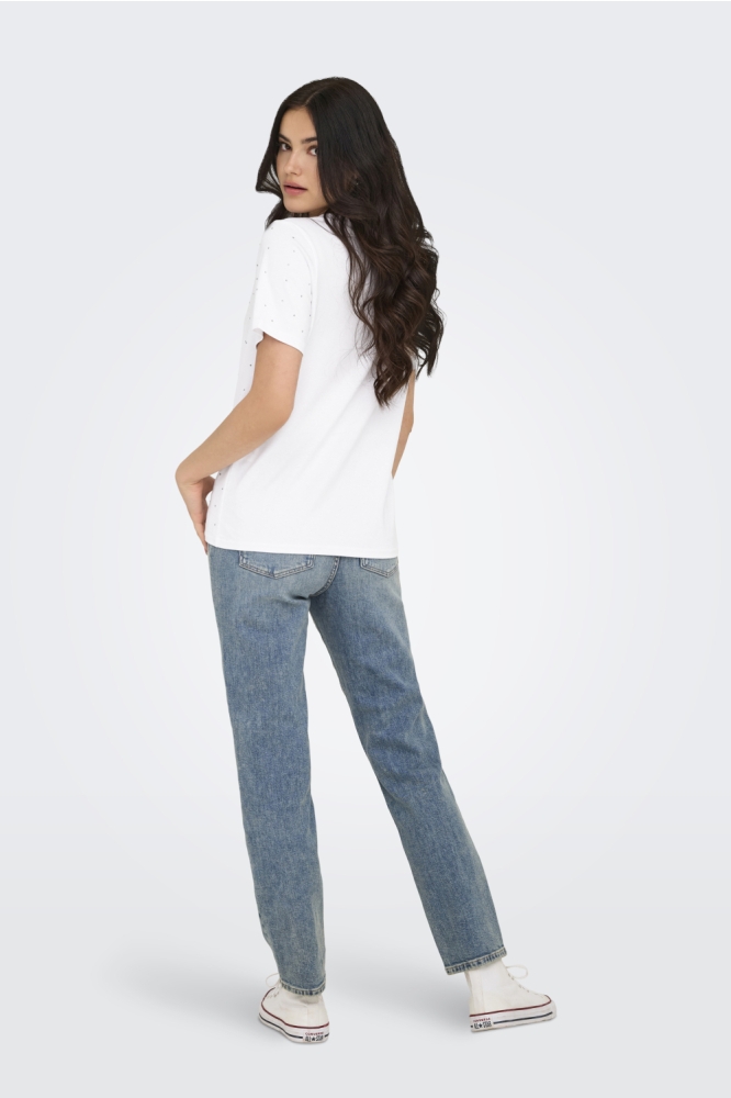 Only witte dames t-shirt | Model