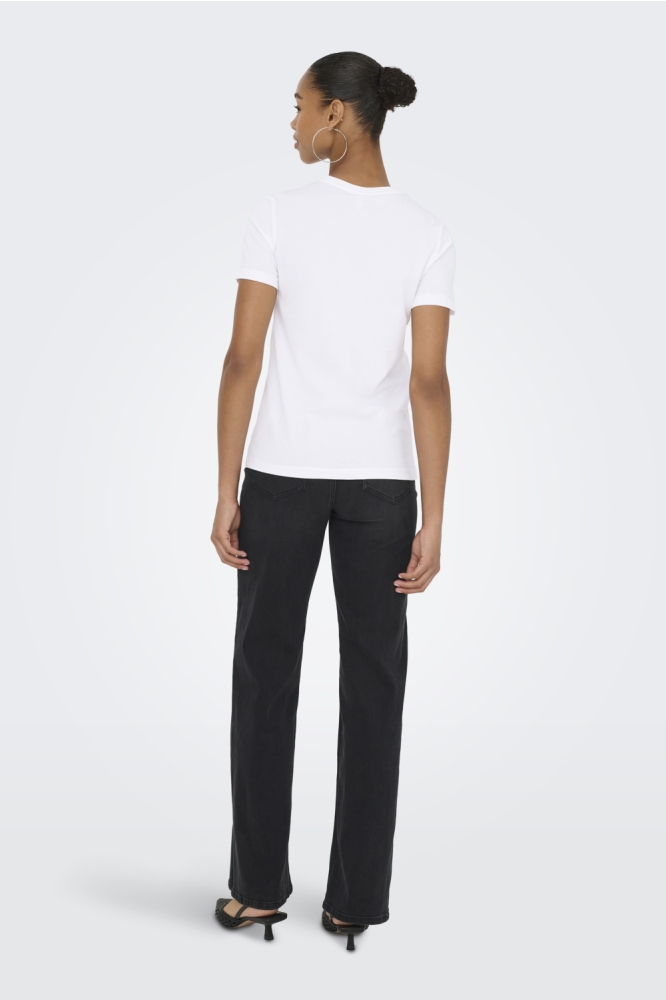 Only witte dames t-shirt | Model