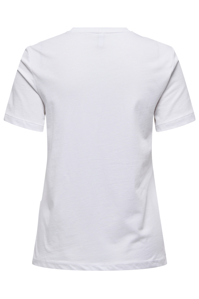 Only witte dames t-shirt | Achteraanzicht