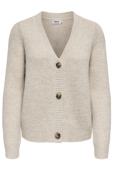 Only beige dames vest | Vooraanzicht