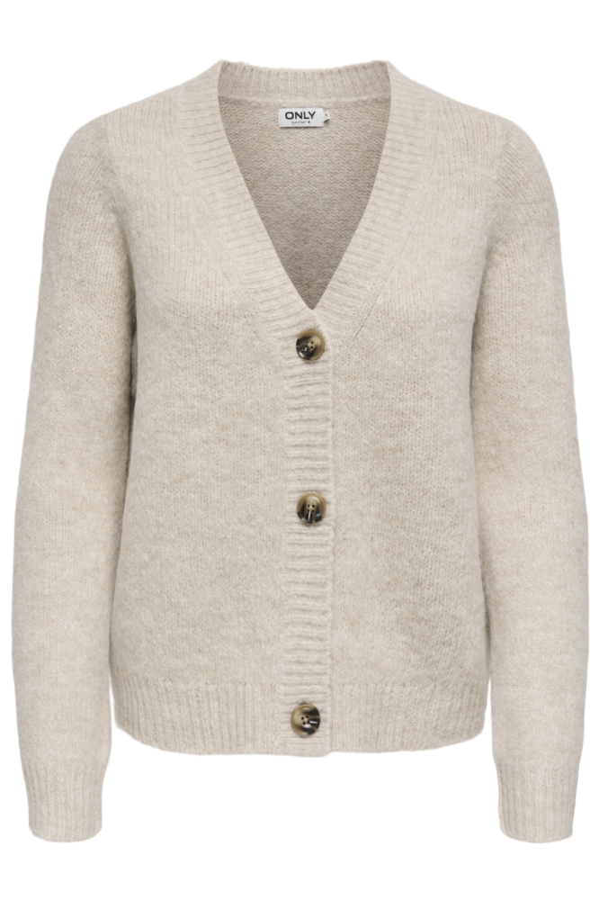 Only beige dames vest | Vooraanzicht