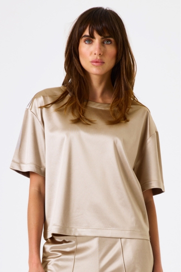 Garcia T SHIRT J50001 6238 Feather Grey