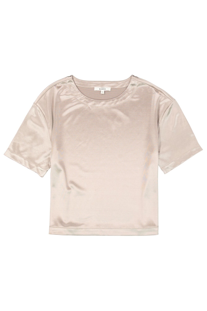 Garcia zilveren dames t-shirt | Vooraanzicht