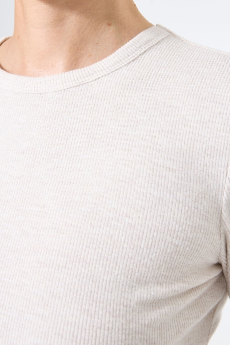 Garcia beige dames t-shirt | Close up