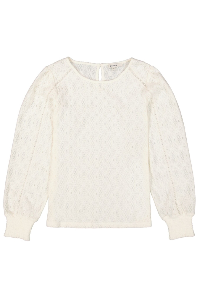 Garcia witte dames t-shirt | Vooraanzicht