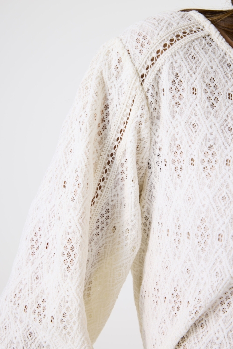 Garcia witte dames t-shirt | Close up