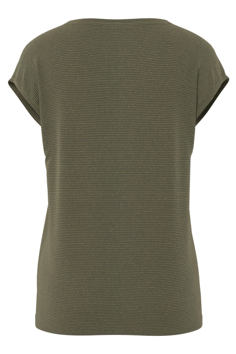 Pieces groene dames t-shirt | Achteraanzicht
