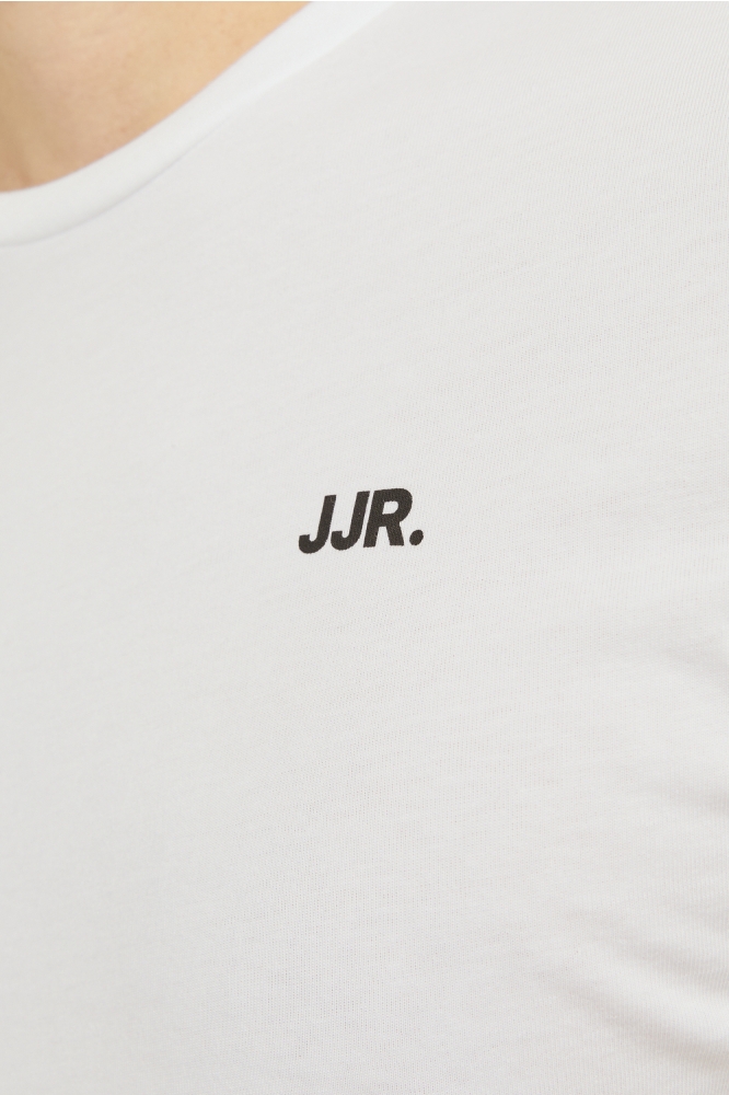 JJ Rebel witte heren t-shirt | Close up