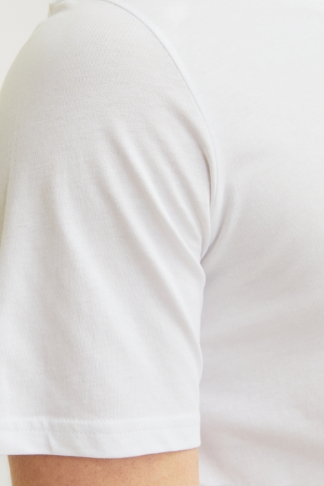 JJ Rebel witte heren t-shirt | Kleurstaal