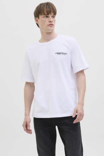 JJ Rebel T-shirt JREBZACK TEE SS CREW NECK NOOS 12279441 WHITE