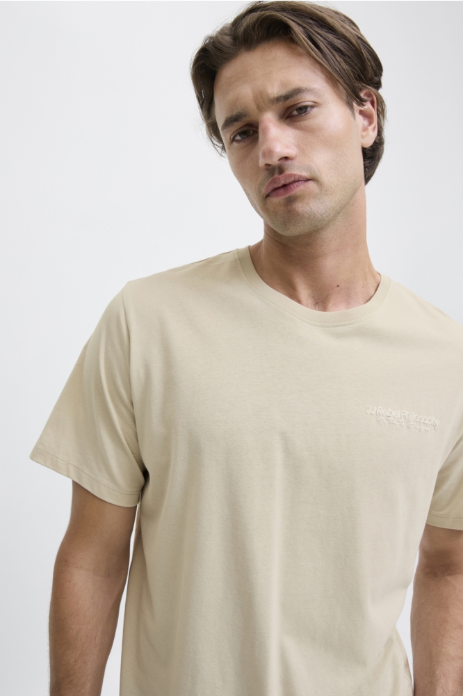 JJ Rebel beige heren t-shirt | Model