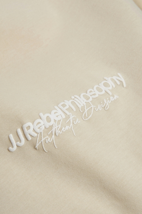 JJ Rebel beige heren t-shirt | Kleurstaal