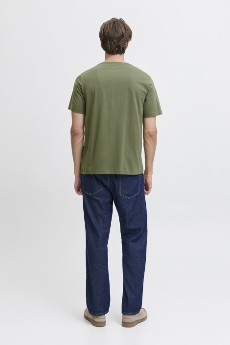 JJ Rebel groene heren t-shirt | Model achteraanzicht