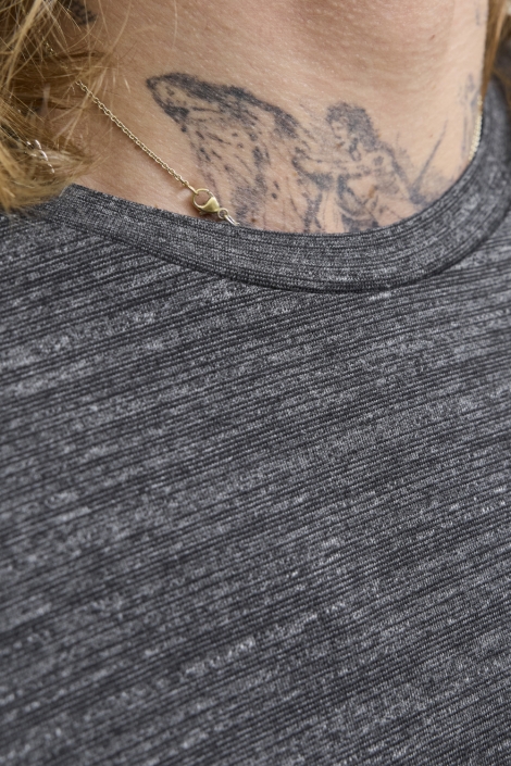 Jack & Jones zwarte heren t-shirt | Close up