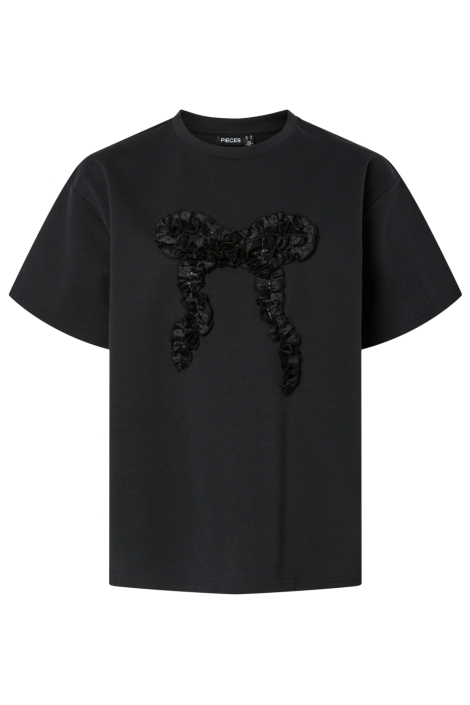 Pieces zwarte dames t-shirt | Vooraanzicht
