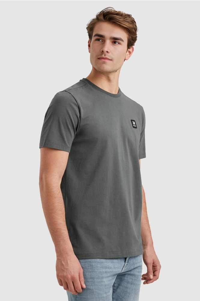 Vanguard blauwe heren t-shirt | Model zijaanzicht
