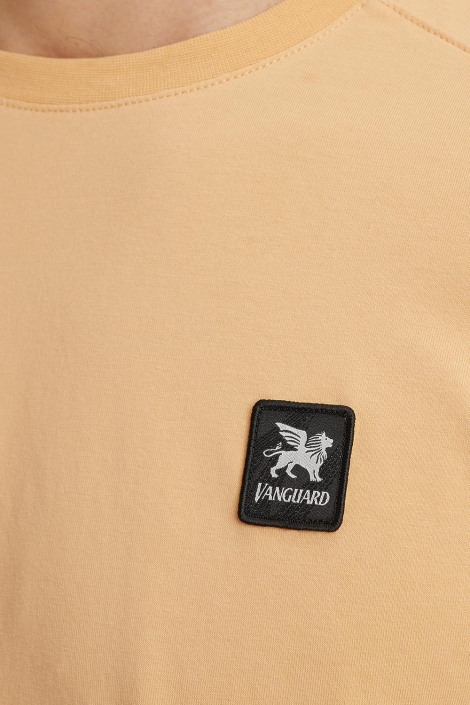 Vanguard gele heren t-shirt | Close up