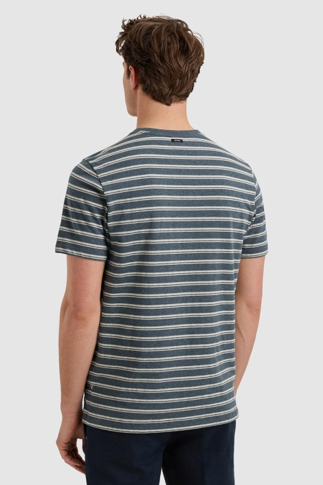 Vanguard blauwe heren t-shirt | Model achteraanzicht