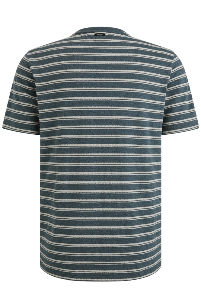 Vanguard blauwe heren t-shirt | Achteraanzicht