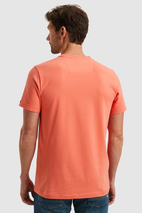 PME legend oranje heren t-shirt | Model achteraanzicht