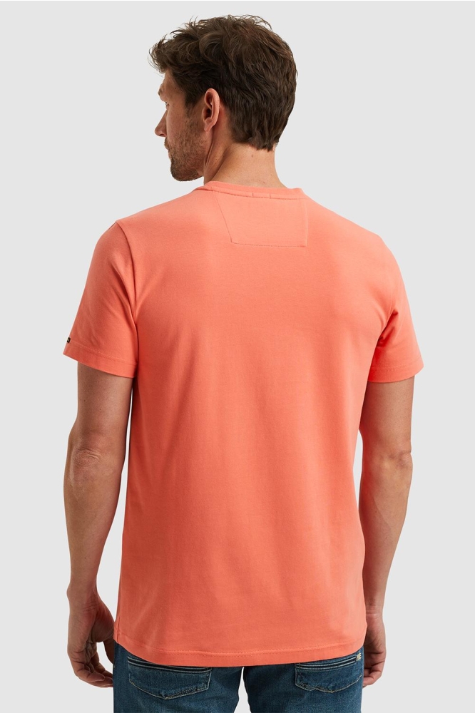 PME legend oranje heren t-shirt | Model achteraanzicht