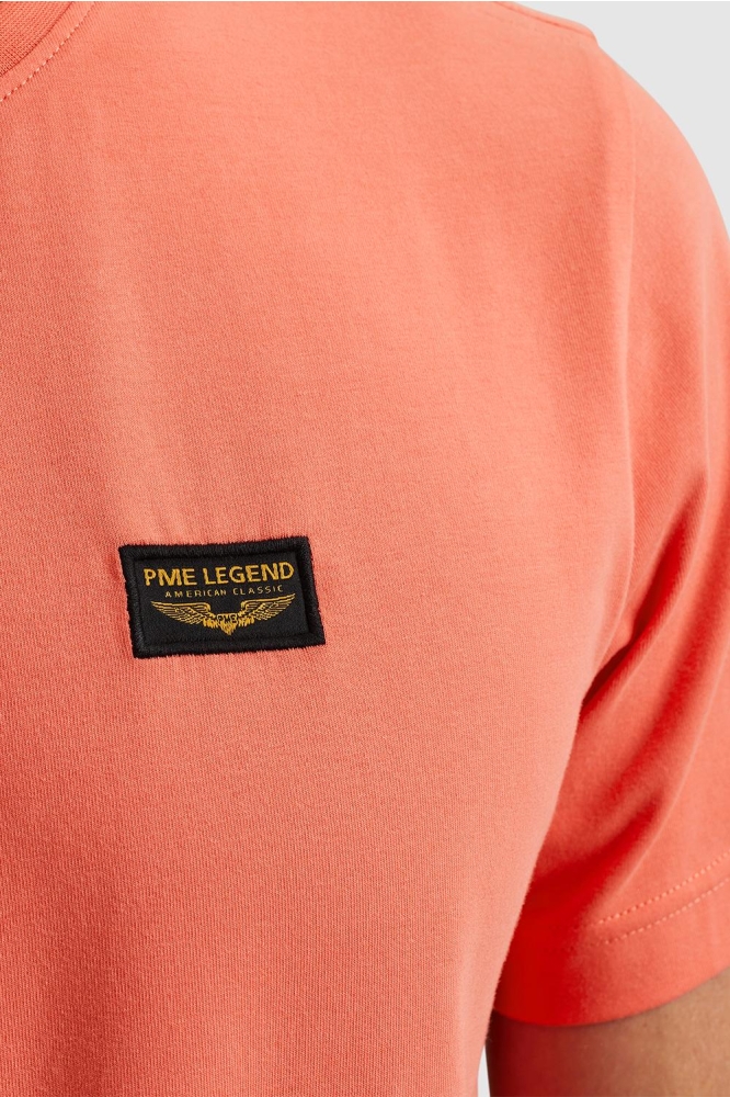 PME legend oranje heren t-shirt | Close up