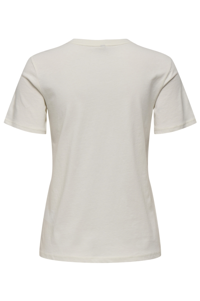 Only witte dames t-shirt | Achteraanzicht