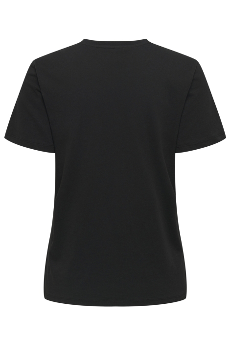 Only zwarte dames t-shirt | Achteraanzicht