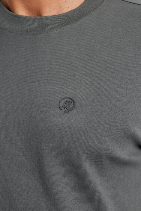 Cast Iron grijze heren t-shirt | Kleurstaal