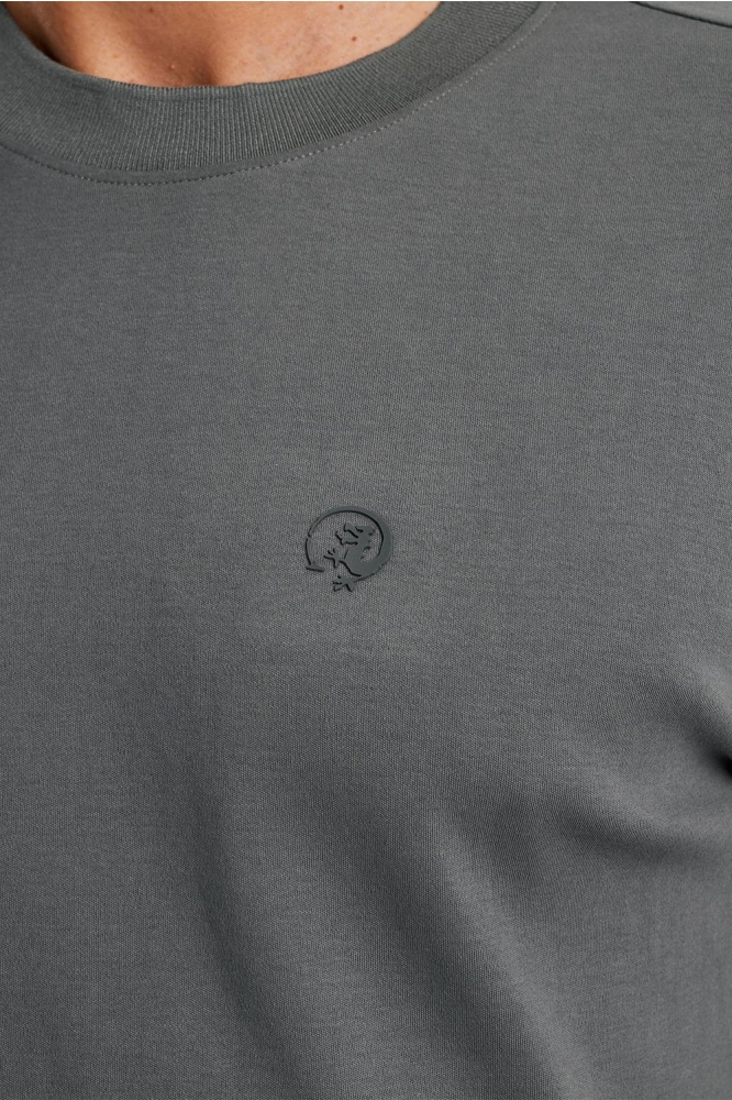 Cast Iron grijze heren t-shirt | Kleurstaal