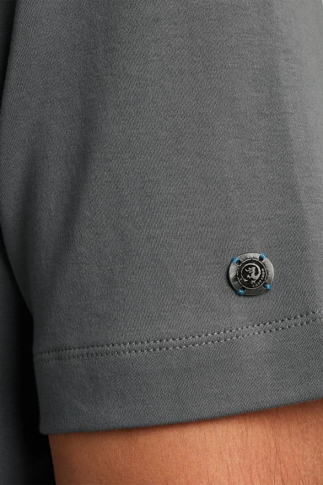 Cast Iron grijze heren t-shirt | Close up