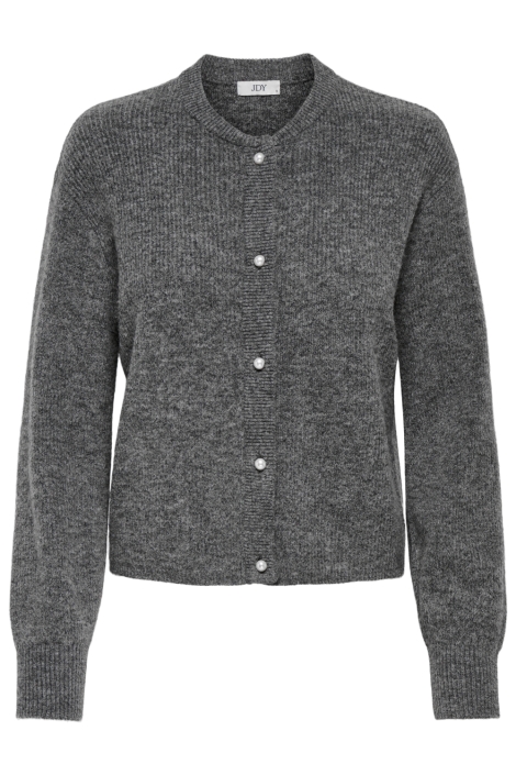 Jacqueline de Yong grijze dames vest | Vooraanzicht