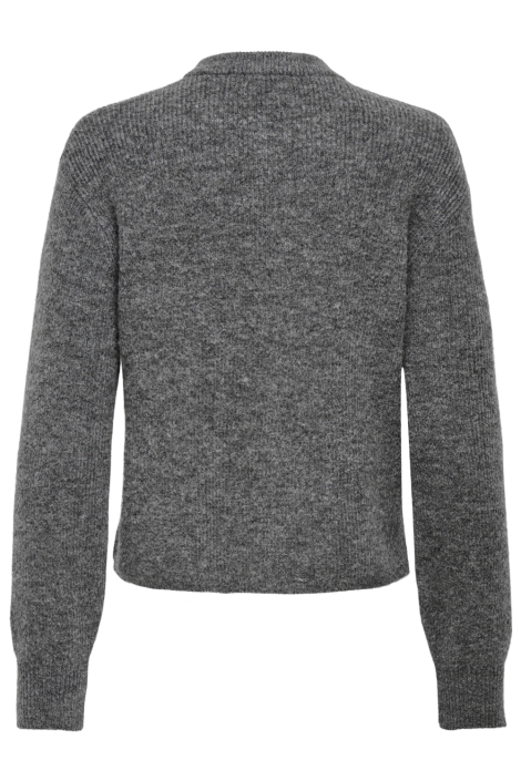 Jacqueline de Yong grijze dames vest | Achteraanzicht