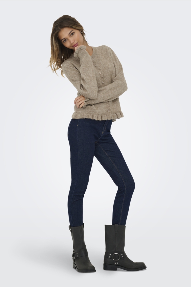 Jacqueline de Yong camel dames vest | Model