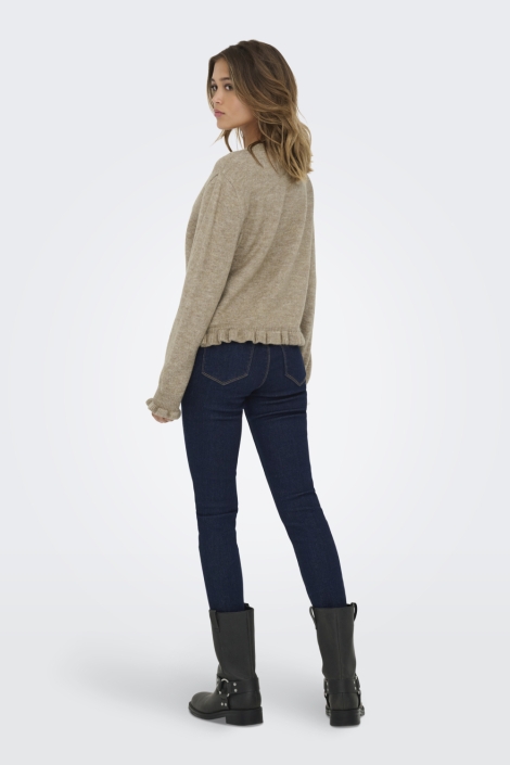 Jacqueline de Yong camel dames vest | Model