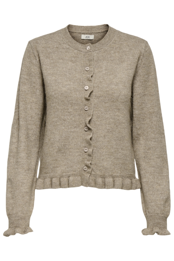 Jacqueline de Yong camel dames vest | Vooraanzicht