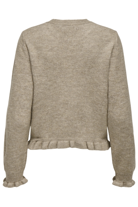 Jacqueline de Yong camel dames vest | Achteraanzicht