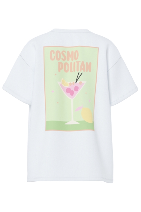 Pieces witte dames t-shirt | Achteraanzicht