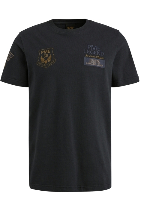 PME legend blauwe heren t-shirt | Vooraanzicht
